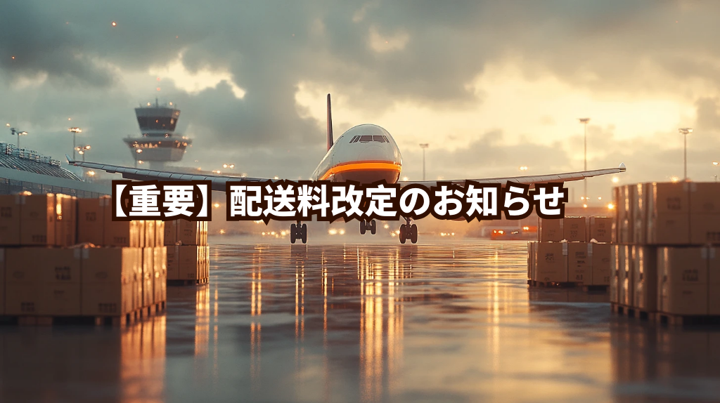 重要】配送料改定のお知らせ